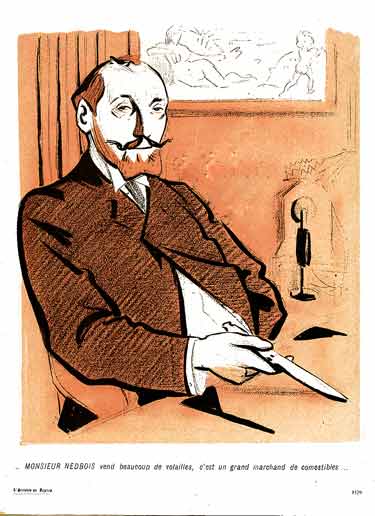 Portrait de Monsieur Nedbois : bourgeois distingué : dessin de Hermann-Paul